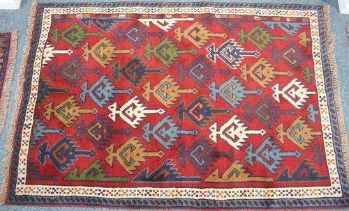 Handwoven Persian Kurdi Ghoochan 175 x 115