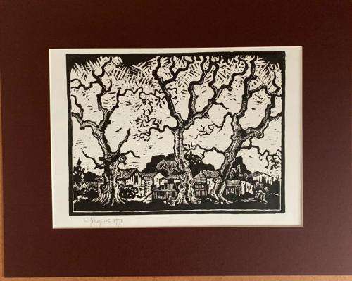 Gregoire Boonzaier Linocut