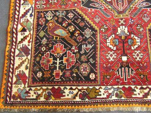 PERSIAN HANDWOVEN SHIRAZ CARPET 2.70M X 1.72M