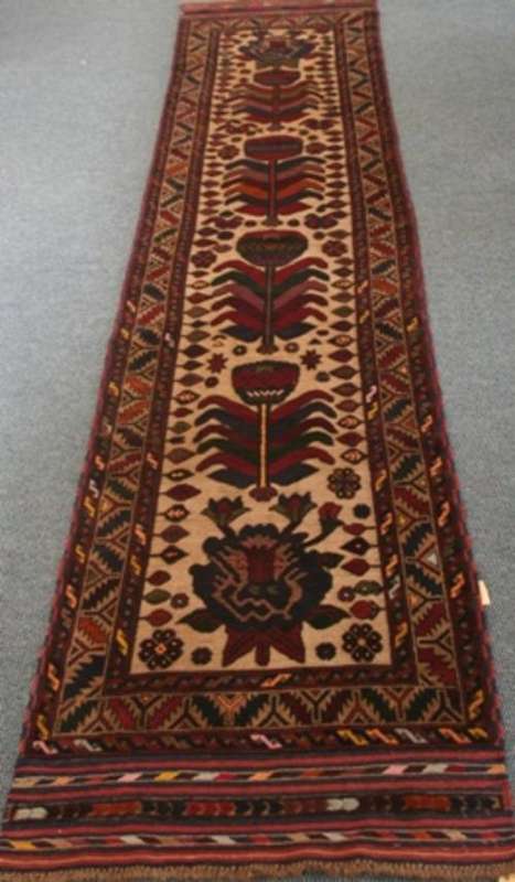 Handwoven Persian Taimani Runner 372 x 80