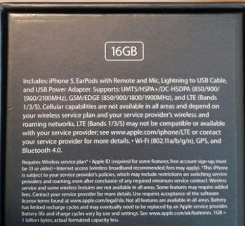 iphone 5 16GB black