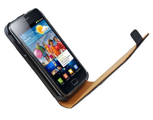 Leather Flip Case (Compatible with Samsung Galaxy S2) ***CRAZY R1 AUCTION*** (BLACK)