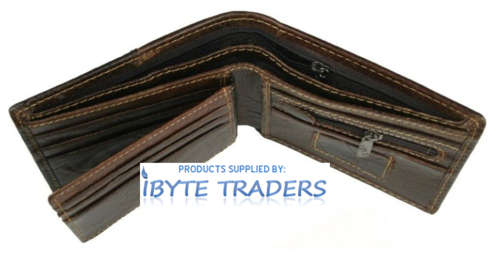 100% Genuine Leather Wallet ***Two pouches for money***