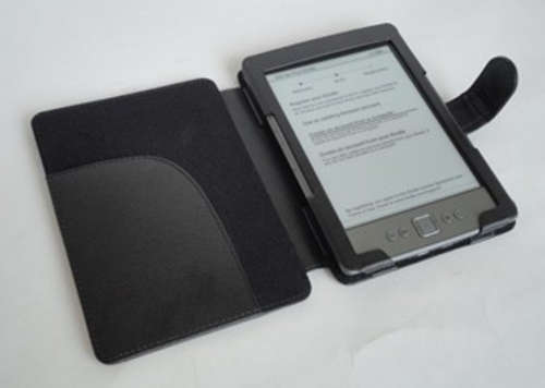 Kindle 4 Leather Case (Black) ***WORKS WITH KINDLE TOUCH***