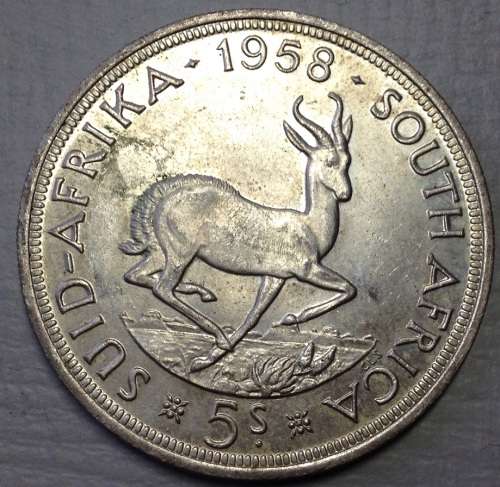 TWO KILOGRAMS IN UNION OF SOUTH AFRICA SILVER CROWNS/ 5 SHILLINGS !!!