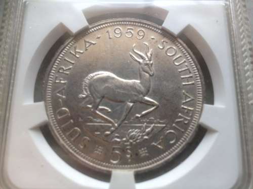 1959 CROWN - AU58 GRADED IN SLAB - RARE.