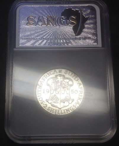 1950 TWO SHILLINGS - RARE AU GRADE!!!
