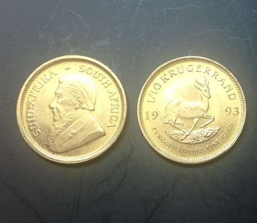 GOLD KRUGERRANDS 1/10th OUNCE BULLION (BID PER COIN) !!!