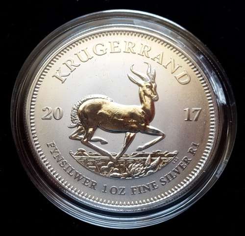 SILVER KRUGERRAND - FIRST YEAR OF ISSUE 2017 + CERTIFICATE OF AUTHENTICITY !!!
