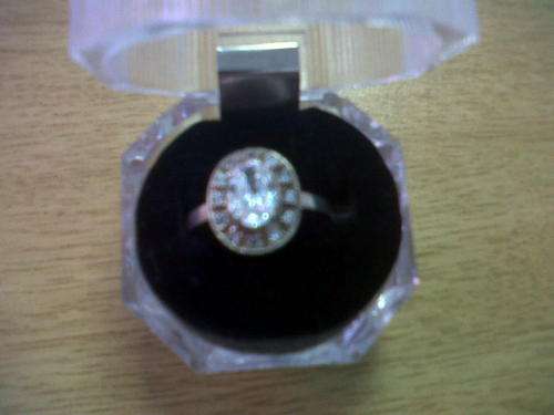 Silver Ring with Blue stone