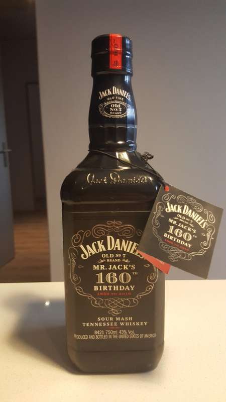 Jack Daniels 160th Birthday Edition (Limited Edition) U.S.A. version (Lem Motlow Proprietor)