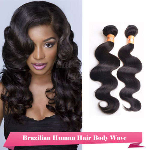 6A Brazilian 100% Human Hair Natural Black Body Wave 12"~28" 100g  [one bundle only]