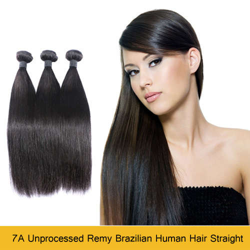 7A Unprocessed Remy Brazilian Human Hair Straight 12"~28" 100g/bundle [1 bundle only]