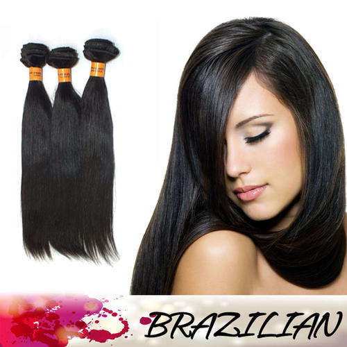 6A Brazilian 100% Human Hair Straight 12inch~28inch 100g Natural Black [one bundle only]