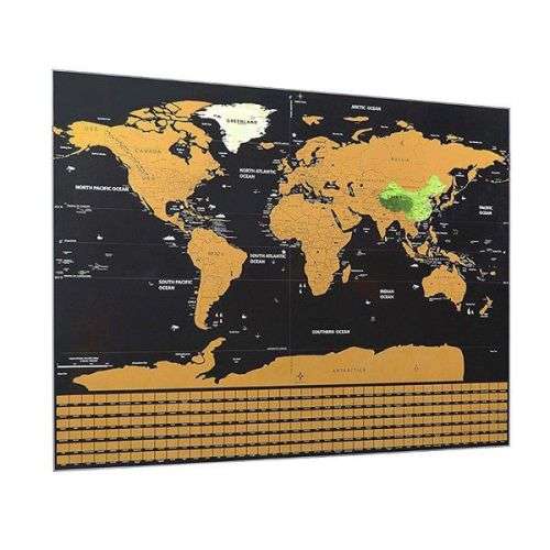 Deluxe Scratch-Off World Map