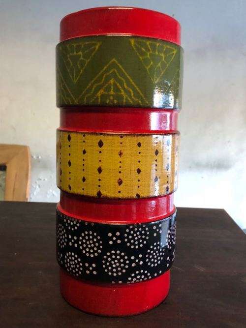 Colourful vase