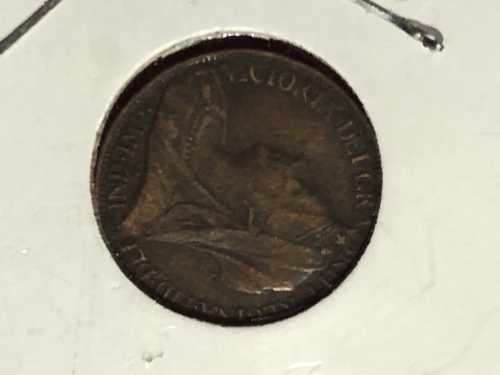 1897  United Kingdom one farthing in very good condition
