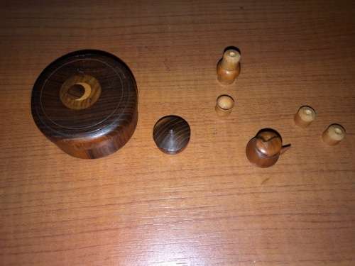 Selection of wood items including Yew tree collectors piece
