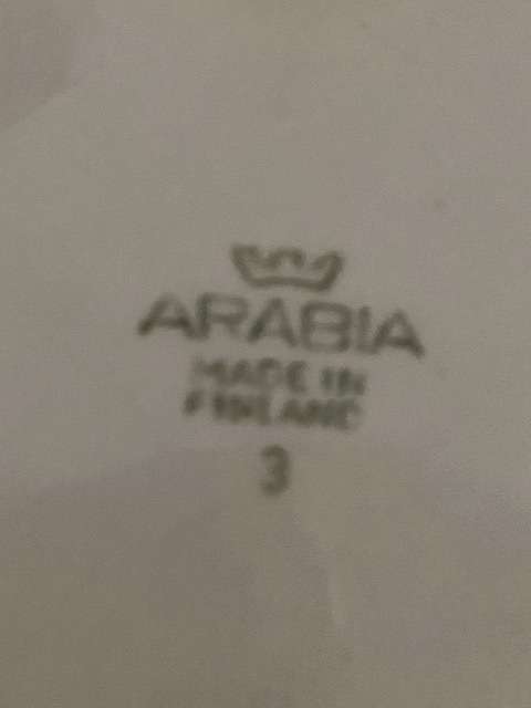 2x Georgeous Arabia Sweet/ Snack dishes made in Finland: Mint condition!