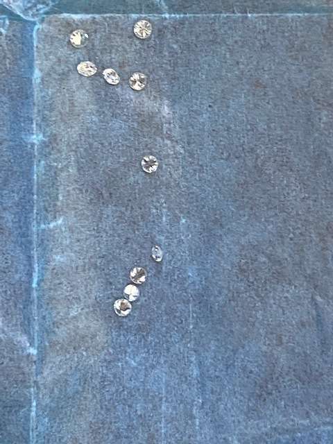 Top quality natural diamonds: 2 available: 0.05 ct EACH Colour G and H Clarity VVS