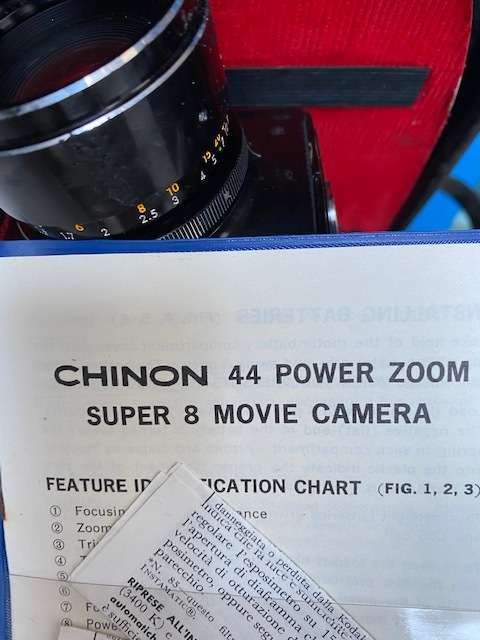 Chinon 44 Power Zoom Super 8 movie camera in case in excellent condition at giveaway price