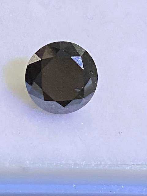Beautifully professionally cut Black Moissanite in excess of 1 ct: Check other listings too!