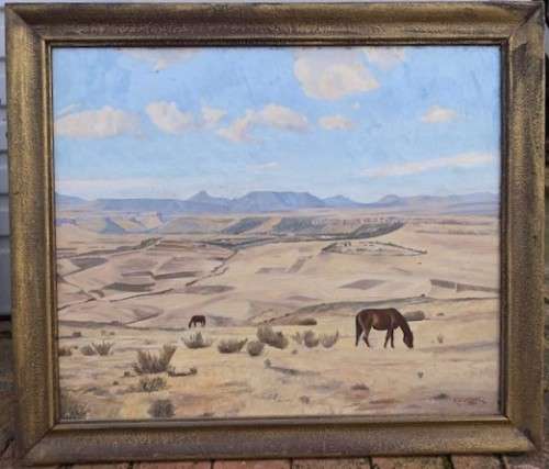 Lovely Original Acrylic Painting: Signed by RS Wynne : Well framed