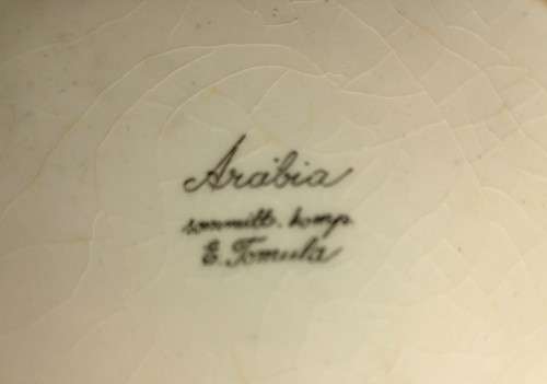 Lovely glass and Arabia porcelain: No damage: SHIPPING R30