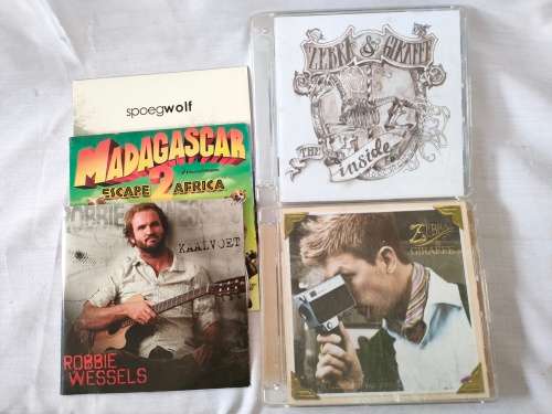 Zebra and Giraffe, Spoegwolf, Robbie Wessels and other SA artists CD`s: