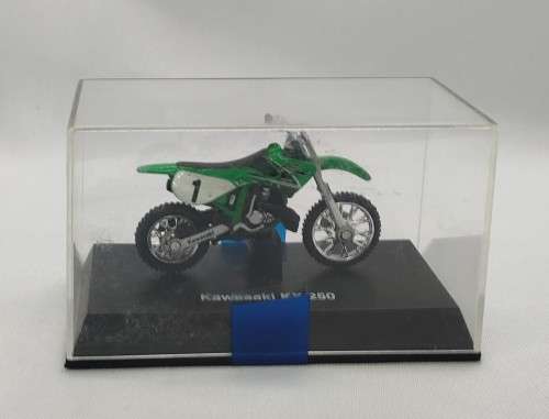 Motorcycle scale model in display box in as new condition: