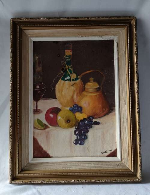 Lovely Colourful Original Signed Acrylic painting: Well framed