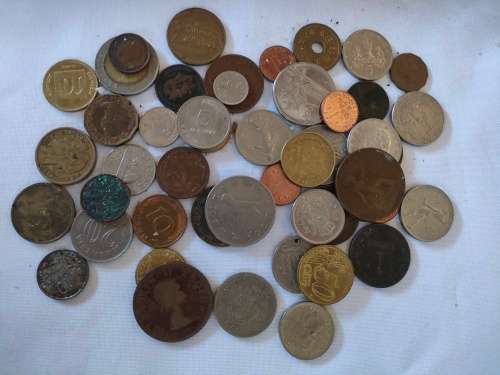 LOT of 50 International Coins