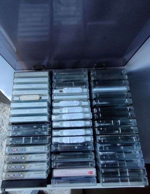 Kemsonic Cassette holders full of cassets : Good condition: