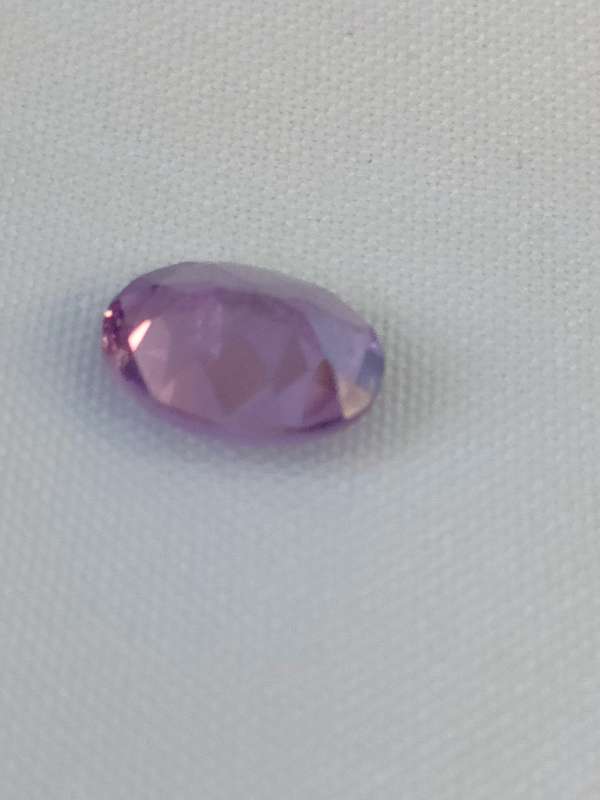 Amethyst - natural mined 12 x 10 mm oval cut stone - suitable for a large pendant