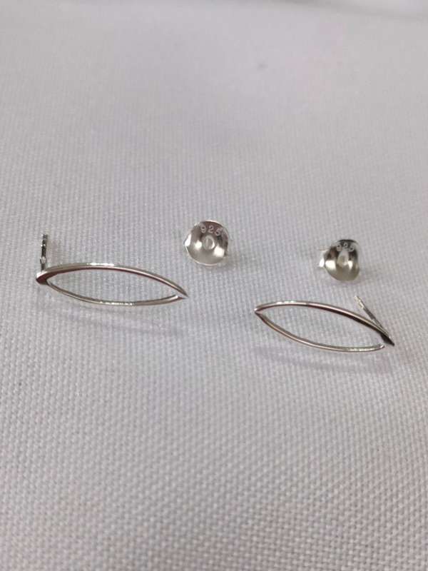 Sterling silver earrings - studs - 925 stamp