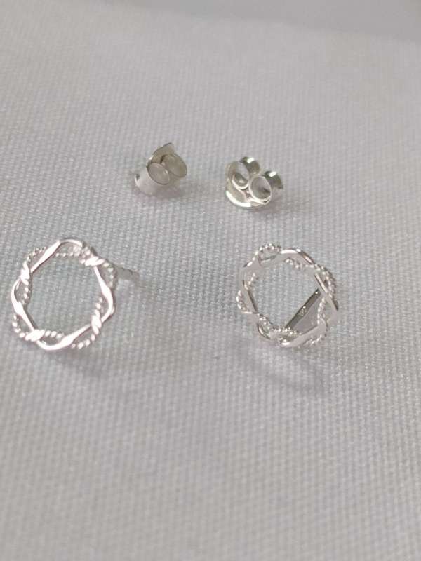 Sterling silver earrings - studs - 925 stamp