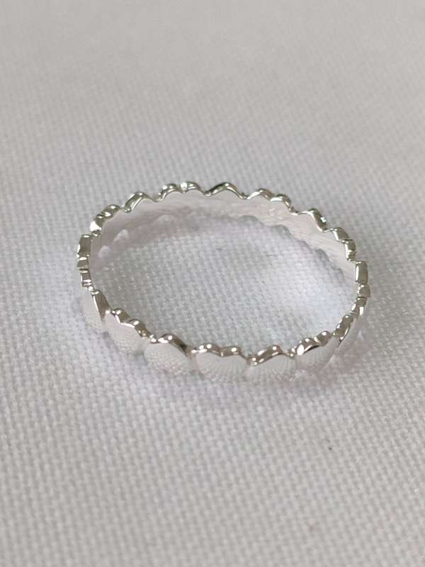 Sterling silver plain ring - 925 stamp - size US 7