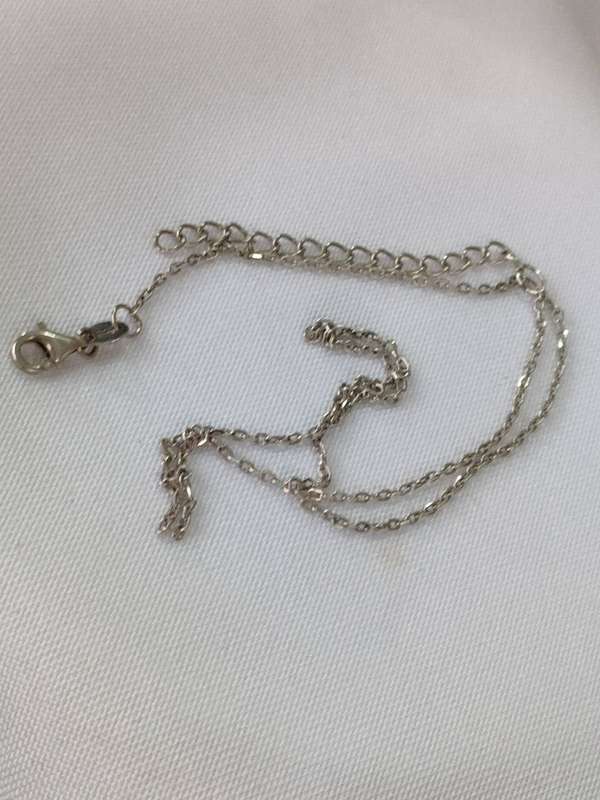 Sterling silver necklace: - length 45 cm