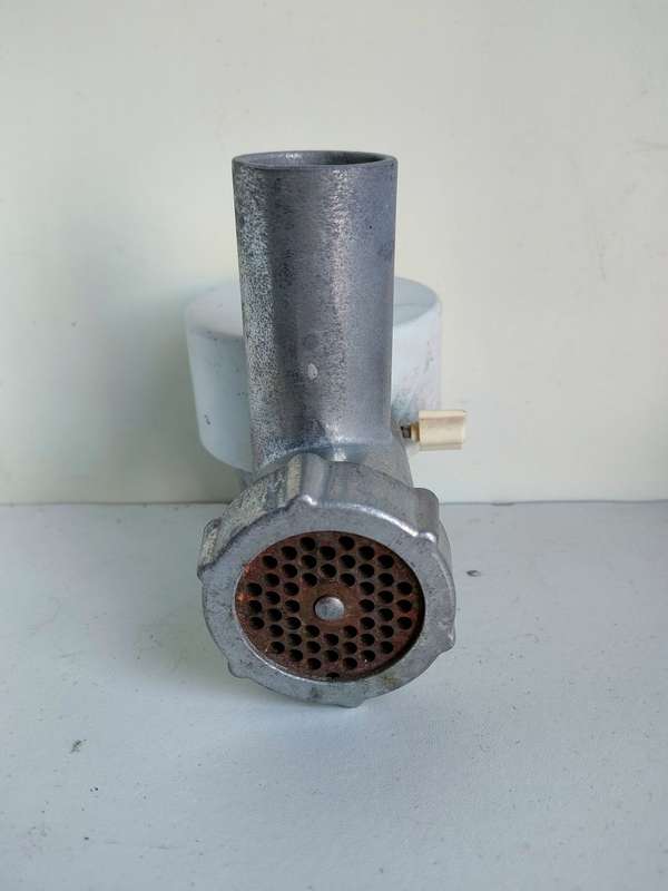 Large Heavy duty Meat Mincer attachment: Good condition with repair on PVC cover