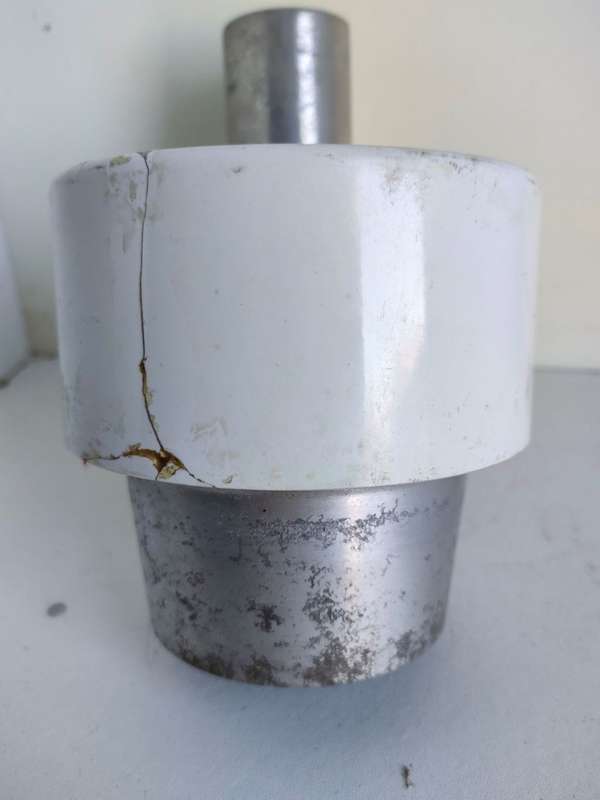 Large Heavy duty Meat Mincer attachment: Good condition with repair on PVC cover