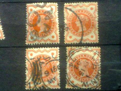 4 1887 with Postmarks