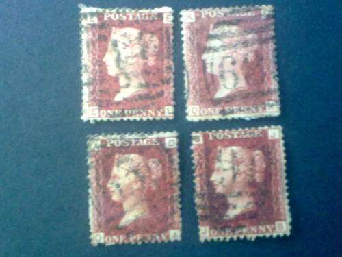 4 Penny Reds Diff Plate Nos