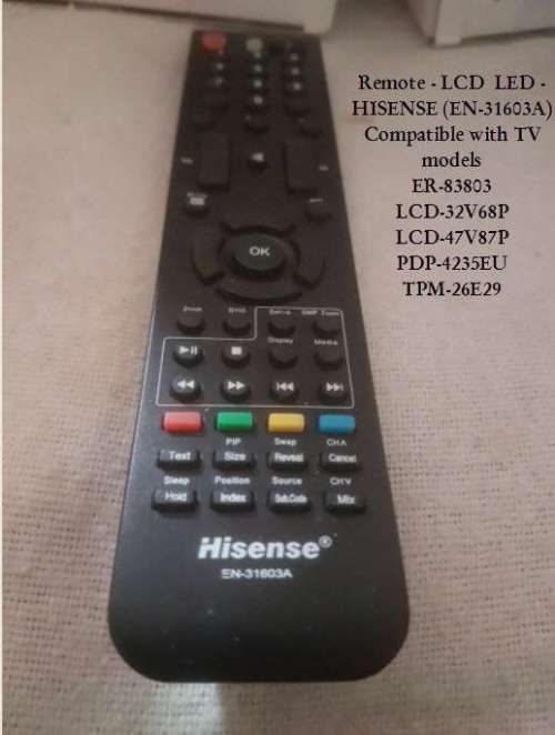 Remote Control - LCD LED - HISENSE EN-31603A