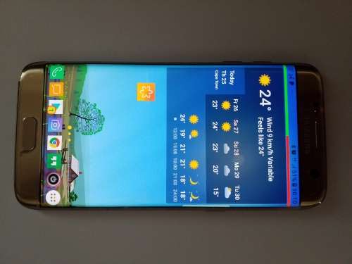 Gold Samsung S7 Edge - In box with papers. (Contract Ended)