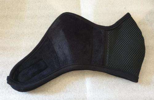 Professional Quality Protective Velvet Cloth 3 Layer Winter Face Masks - Black - Velcro Fastening