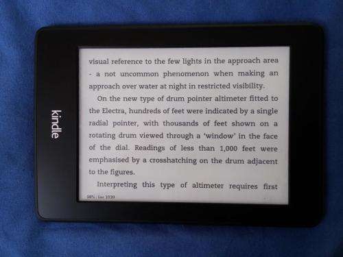 Amazon Kindle Paperwhite EY21 B024 Wi-Fi, 6in - (5th Gen) - With the inner light.