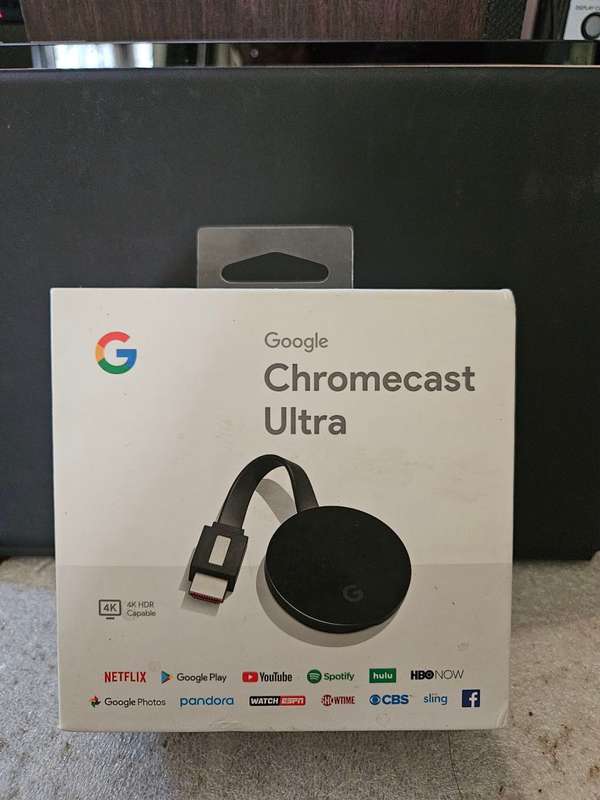 Google Chromecast ULTRA in box with all accessories