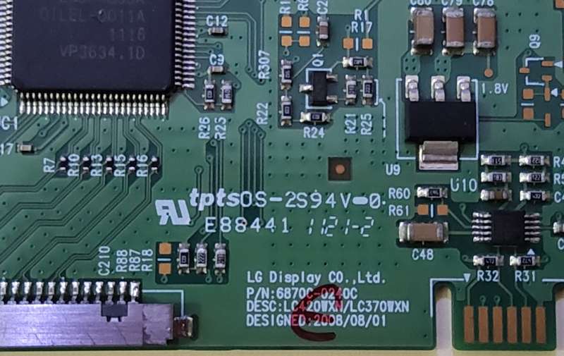 LG 6870C-0240C Original Replacement TV TCON Board LG T-CON board for 37 and 42 inch LG Television