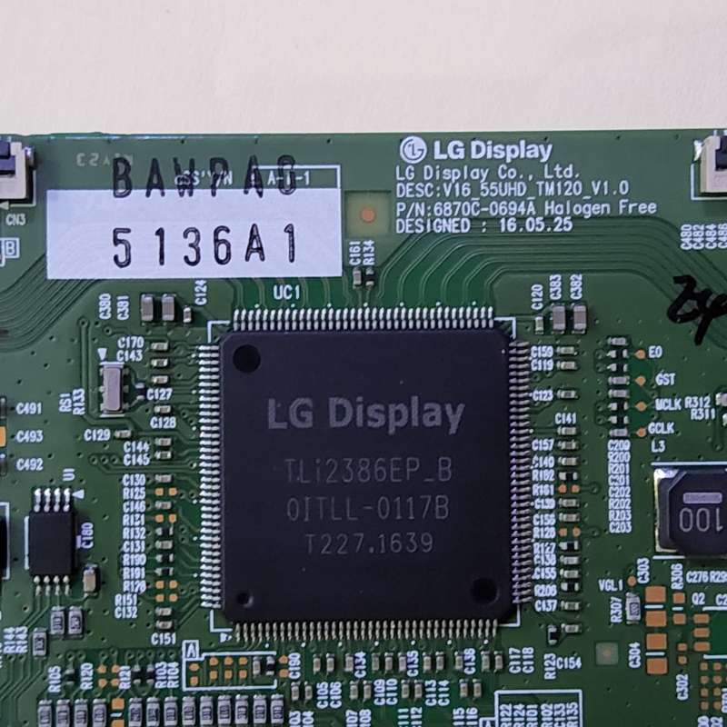 LG Sinotec 6870C-0694A Replacement TV TCON Board LG T-CON board for 50 60 and 65 inch LG Television