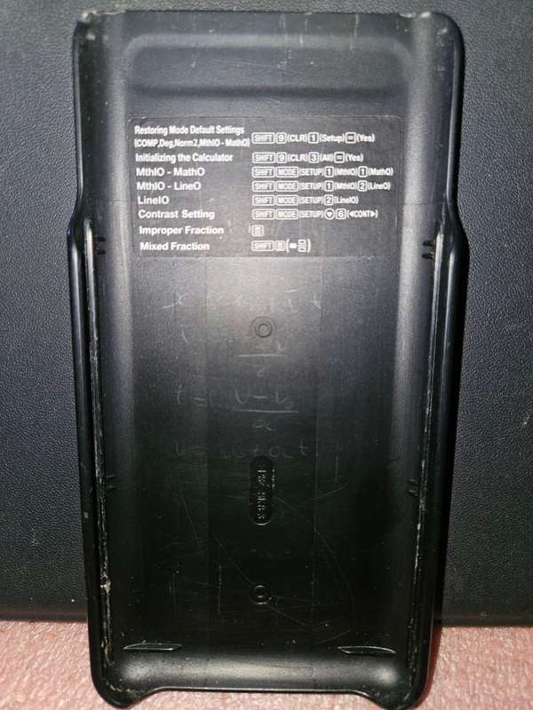 Casio fx-82ZA PLUS II Natural V.P.A.M Advanced Scientific Calculator with Shortcut Cover